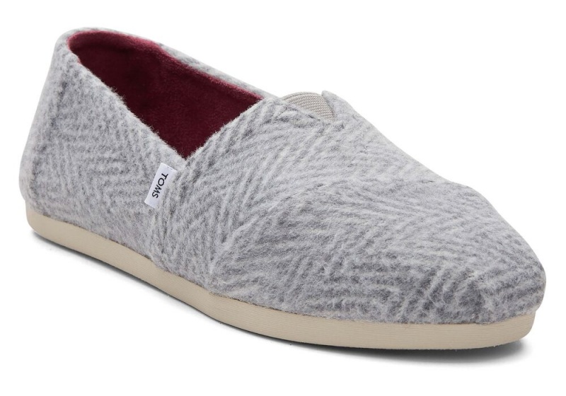 Toms Herringbone Espadrille Grå | 2784TUFPI