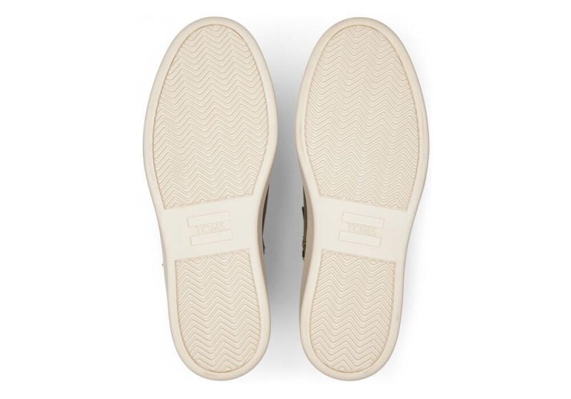 Toms Jamie Olive Semsket Skinn Slip On Joggesko Olivengrønne | 5931IGASQ