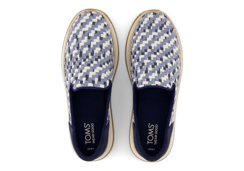 Toms Jocelyn Denim Espadrille Blå | 3786QFDGJ