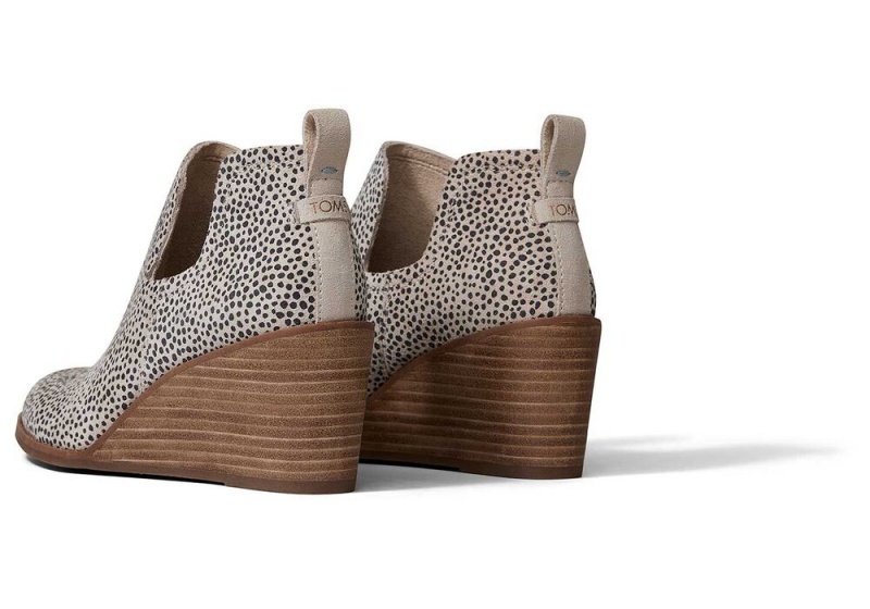 Toms Kallie Wedgeie Støvler Leopard | 9146ITCXR