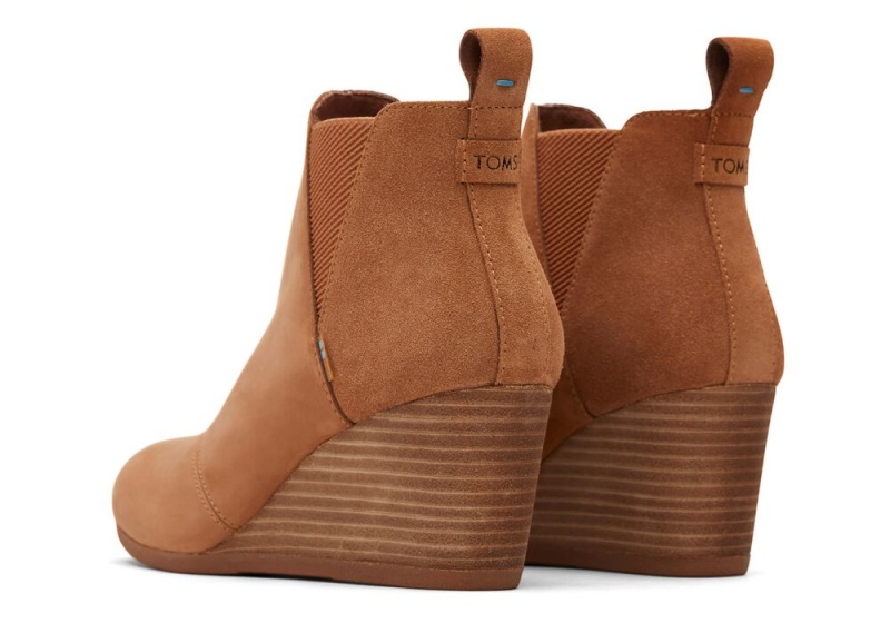 Toms Kelsey Wedgeie Støvler Brune | 4192HDQYS