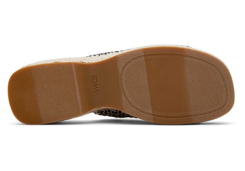 Toms Laila Mule Mini Cheetah Platåsandaler Leopard | 2164VIZKS