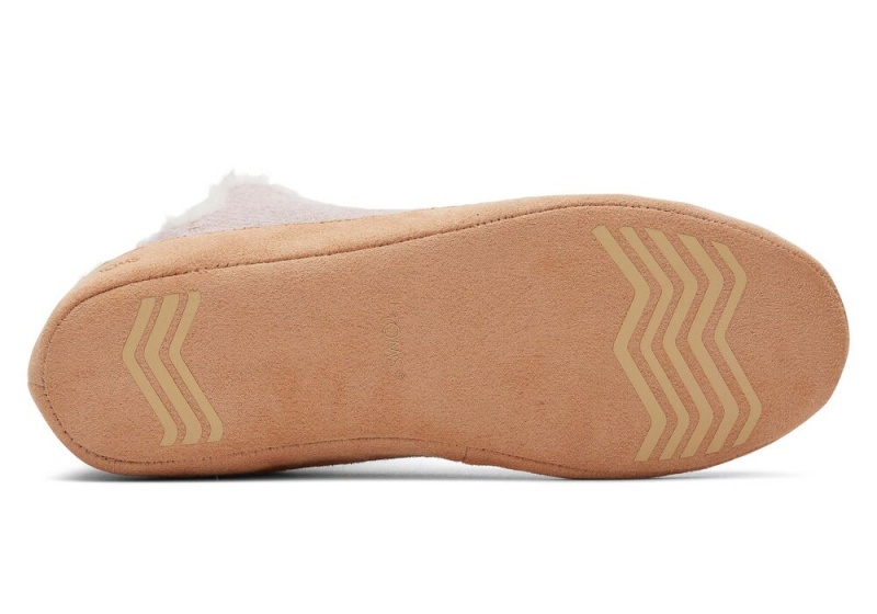 Toms Lola Metallic Waffleie Tøfler Rosa Metal | 2841TNSLH