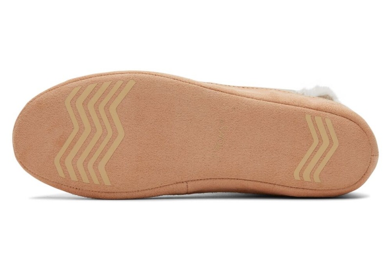 Toms Lola Oatmeal Metallic Waffleie Tøfler Beige Metal | 9138BUFLE