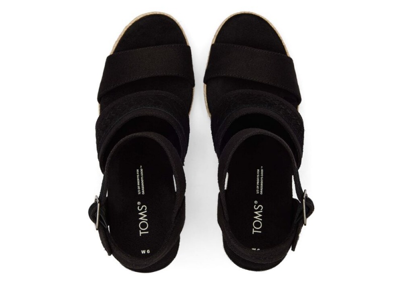 Toms Madelyn Kile Sandaler Svarte | 5241LTWIX