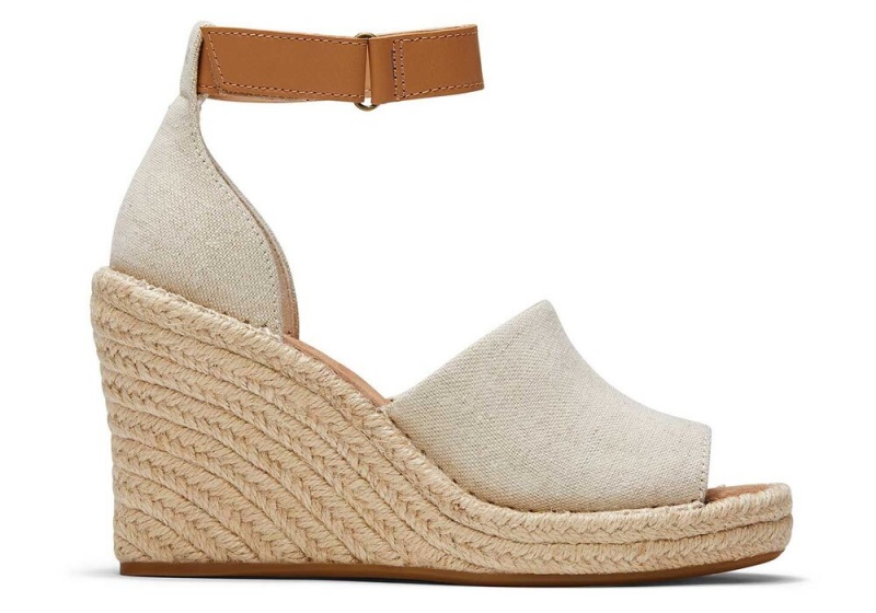 Toms Marisol Wedge Beige | 3850BFWDL