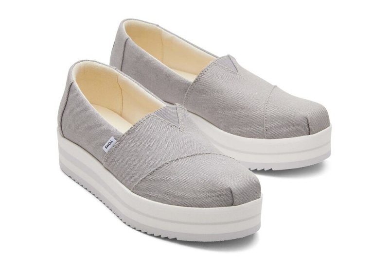 Toms Midform Espadrille Dyp Grå | 2581PDOLT