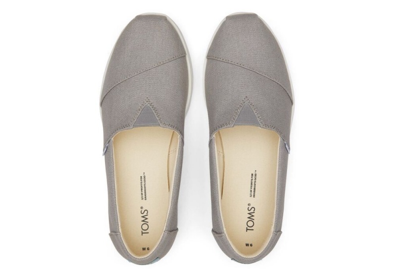 Toms Midform Espadrille Dyp Grå | 2581PDOLT