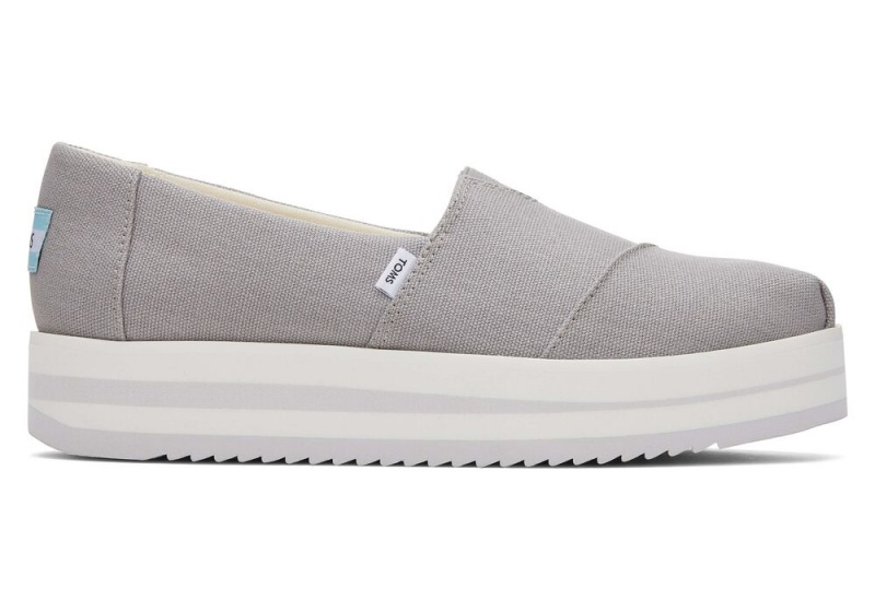 Toms Midform Espadrille Dyp Grå | 2581PDOLT