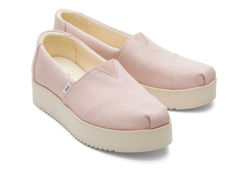 Toms Midform Espadrille Rosa | 4609EQNWC