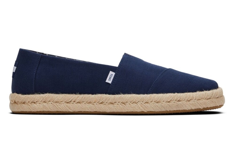 Toms Recycled Bomull Rope 2.0 Espadrille Marineblå | 9045TMQOY