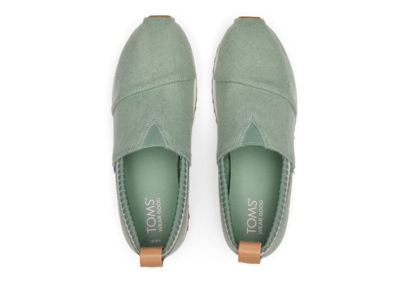 Toms Resident 2.0 Felt Sneakers Olivengrønne | 5320OMWHJ