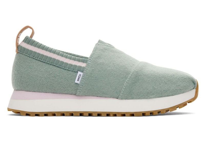 Toms Resident 2.0 Felt Sneakers Olivengrønne | 5320OMWHJ