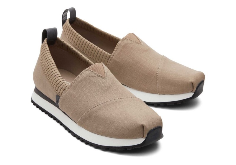 Toms Resident 2.0 Taupe Ripstop Sneakers Dyp Grå | 8021ZRUCV