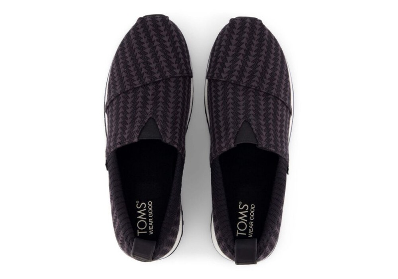 Toms Resident 2.0 Triangle Woven Sneakers Svarte | 9671UCMSF