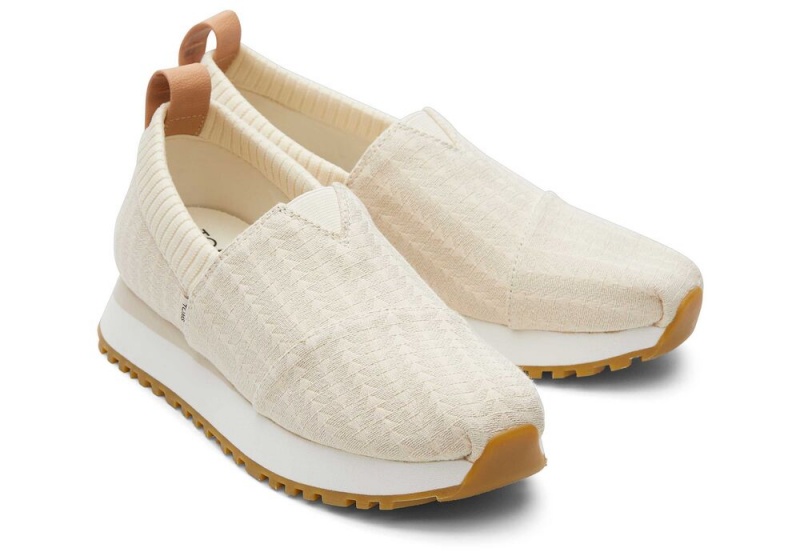 Toms Resident 2.0 Triangle Woven Sneakers Beige | 5496NHZAX