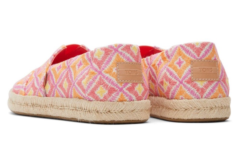 Toms Rope 2.0 Geometric Espadrille Rosa | 8146JFPVW