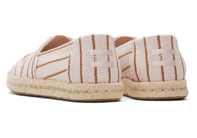 Toms Rope 2.0 Stripes Espadrille Rosa | 6784CNEIZ