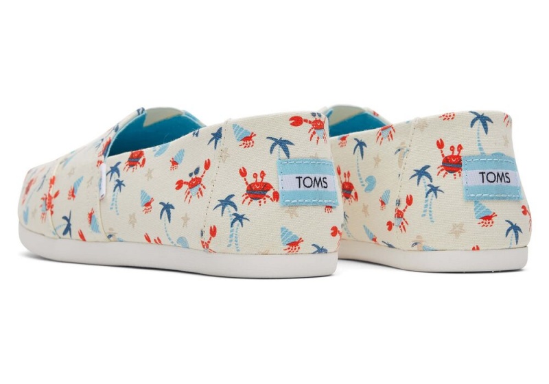 Toms Summer Crabs Espadrille Beige | 2870EKVAC