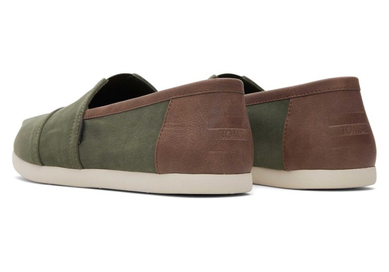 Toms SyntheticTrim Espadrille Mørke Olivengrønne | 4519RIZXB