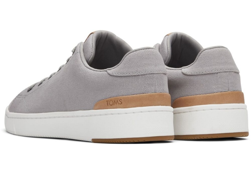 Toms TRVL LITE Canvas Blonder-Up Sneakers Dyp Grå | 0528XZBWA