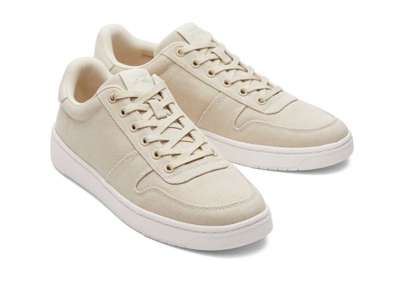 Toms TRVL LITE Court Canvas Sneakers Beige | 1358HNXYJ