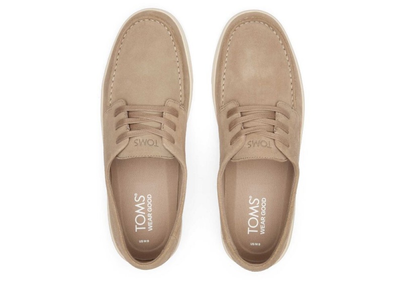 Toms TRVL LITE London Taupe Semsket Skinn Loafer Sneakers Dyp Grå | 9802BNYQS