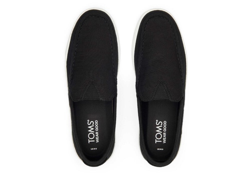 Toms TRVL LITE Recycled Bomull Loafer Slip On Joggesko Svarte | 5608YQELD