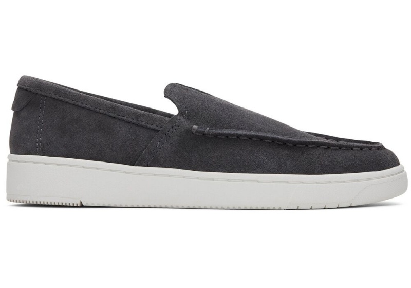 Toms TRVL LITE Semsket Skinn Loafer Slip On Joggesko Svarte | 3284PUTHA