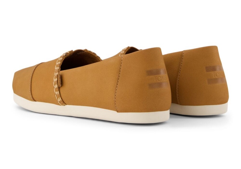 Toms Tan Lær Espadrille Brune | 0471BYKHA