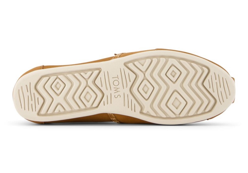 Toms Tan Lær Espadrille Brune | 0471BYKHA