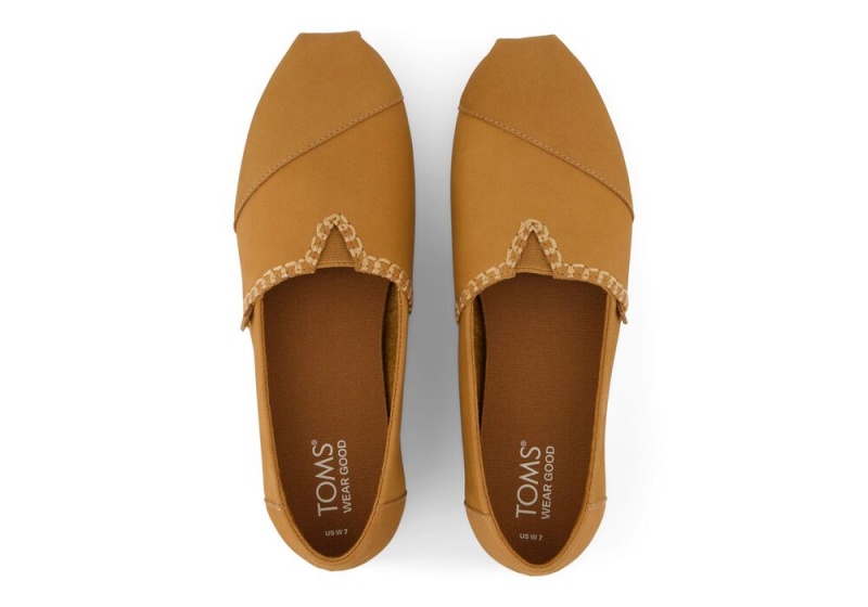 Toms Tan Lær Espadrille Brune | 0471BYKHA