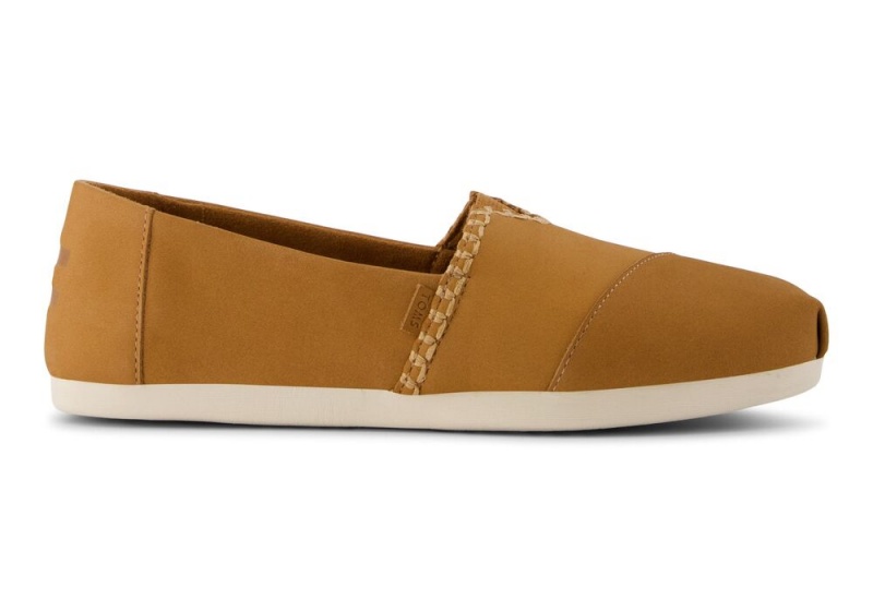 Toms Tan Lær Espadrille Brune | 0471BYKHA