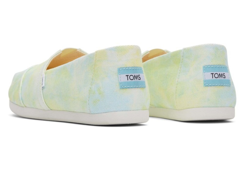 Toms Tie-Dye Espadrille Gul Lyse Grønn | 1236QFSAC